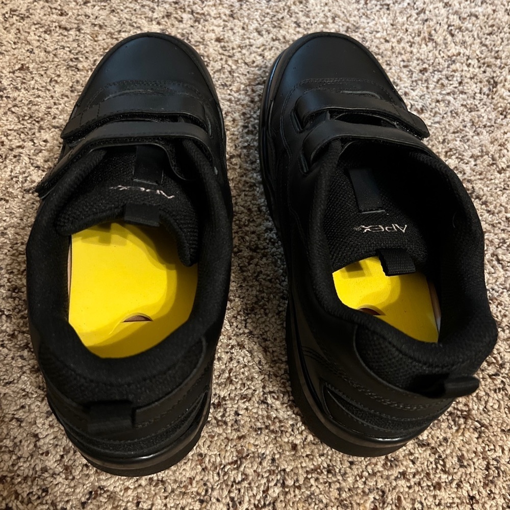 Apex G8010M Men's Athletic Shoe Black Leather Double Strap Size 11 X-Wide - Picture 7 of 14